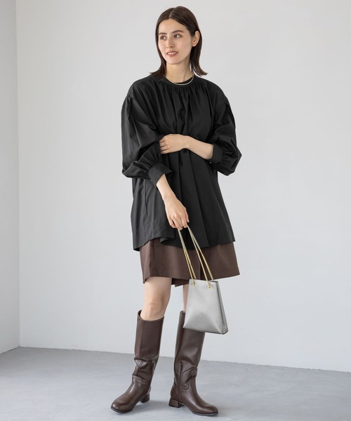 LEPSIM(レプシィム)の「ハイウエストキュロットパンツ 964571(その他パンツ・レディース・ブラウン/ベージュ/ブラック・FREE)」の7枚目の写真