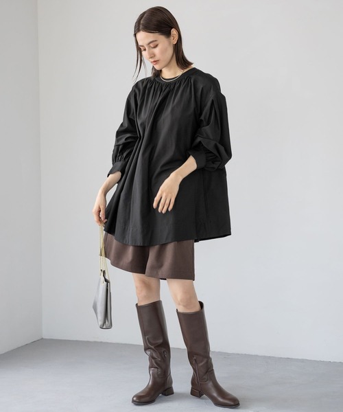 LEPSIM(レプシィム)の「ハイウエストキュロットパンツ 964571(その他パンツ・レディース・ブラウン/ベージュ/ブラック・FREE)」の8枚目の写真