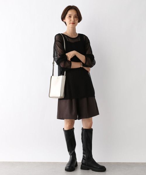 LEPSIM(レプシィム)の「ハイウエストキュロットパンツ 964571(その他パンツ・レディース・ブラウン/ベージュ/ブラック・FREE)」の9枚目の写真