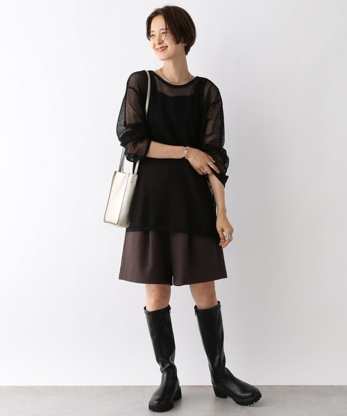 LEPSIM(レプシィム)の「ハイウエストキュロットパンツ 964571(その他パンツ・レディース・ブラウン/ベージュ/ブラック・FREE)」の11枚目の写真