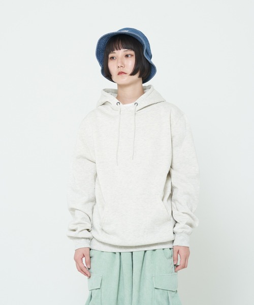 CORISCO（コリスコ）の「裏起毛無地プルパーカー(M1)（パーカー・メンズ・グレー/ブラック/オートミール/ネイビー/ダークグリーン・LARGE/MEDIUM/X-LARGE）」の4枚目の写真