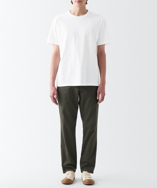 無印良品(ムジルシリョウヒン)の「【ZOZO限定ワッペン付】天竺編みクルーネック半袖Tシャツ(Tシャツ/カットソー・メンズ・ホワイト系その他/ホワイト系その他2/ホワイト系その他3・S/M/XS/XL/L)」の5枚目の写真