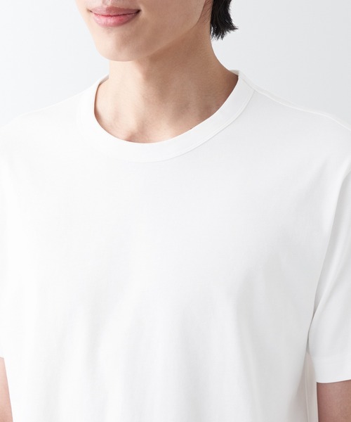 無印良品(ムジルシリョウヒン)の「【ZOZO限定ワッペン付】天竺編みクルーネック半袖Tシャツ(Tシャツ/カットソー・メンズ・ホワイト系その他/ホワイト系その他2/ホワイト系その他3・S/M/XS/XL/L)」の8枚目の写真