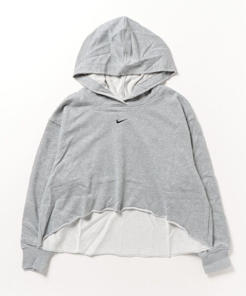 NIKE（ナイキ）の「ナイキ NIKE ﾅｲｷ ｳｨﾒﾝｽﾞ NSW DIM ﾌﾘｰｽ FT ｸﾛｯﾌﾟ PO L/S ﾌｰﾃﾞｨ（パーカー・レディース・ブラック/ダークグレー・M/S/L/XL）」の2枚目の写真