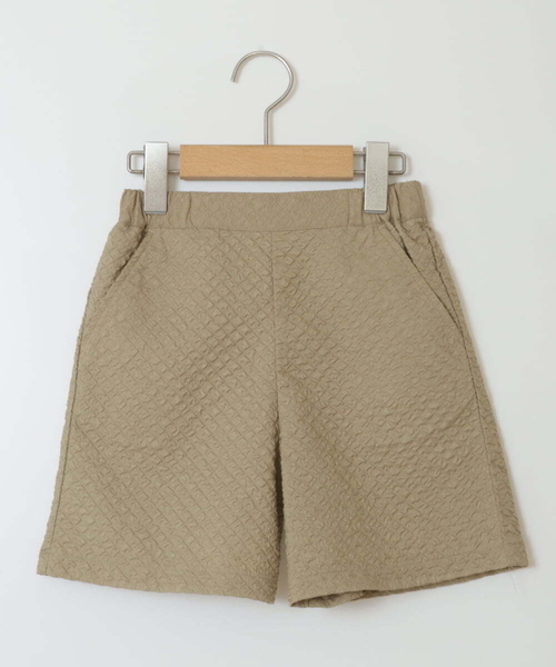a.v.v（アーヴェヴェ）の「[140-150]【セットアップ対応】フクレショートパンツ（その他パンツ・キッズ・ベージュ/ブラック・140/150）」の3枚目の写真