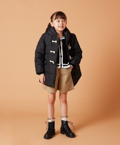 a.v.v（アーヴェヴェ）の「[140-150]【セットアップ対応】フクレショートパンツ（その他パンツ・キッズ・ベージュ/ブラック・140/150）」の20枚目の写真