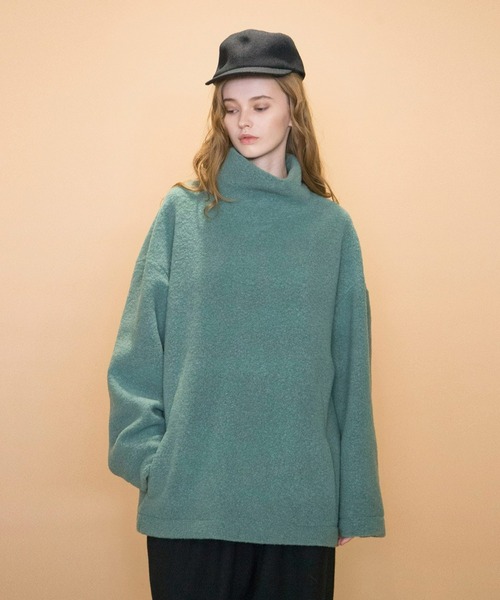 my beautiful landlet(マイビューティフルランドレット)の「【my beautiful landlet】 SLIVER WOOL HI-NECK PULLOVER(ニット/セーター・メンズ・チャコールグレー/グリーン/ブラック/ライトグレー/オレンジ・0/1)」の5枚目の写真