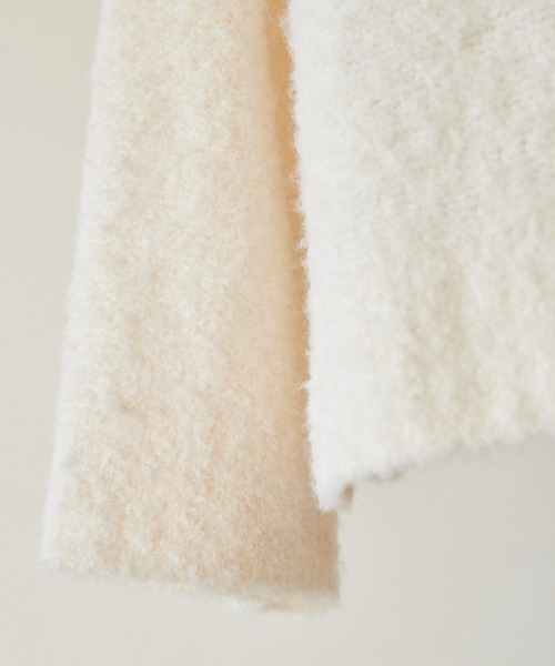 pomiii（ポミー）の「オーバーサイズフレアニット（ニット/セーター・レディース・ライトブルー/アイボリー・FREE）」の14枚目の写真