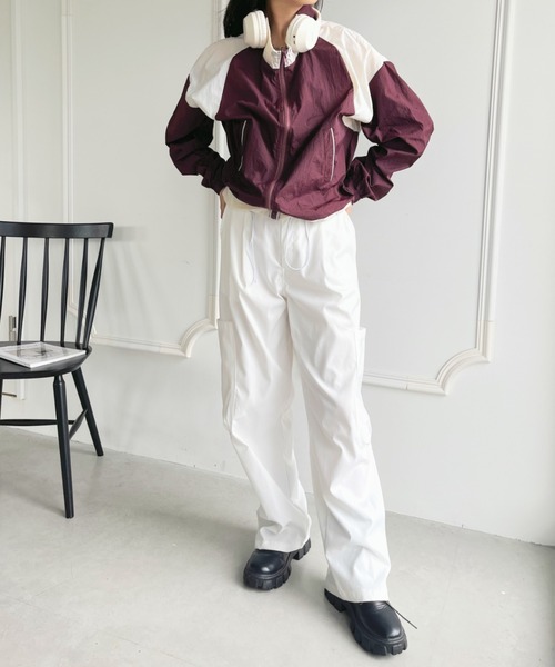 CLEA（クレア）の「スタンドカラーマウンテンパーカー（ブルゾン・レディース・レッド/グレー・M）」の20枚目の写真