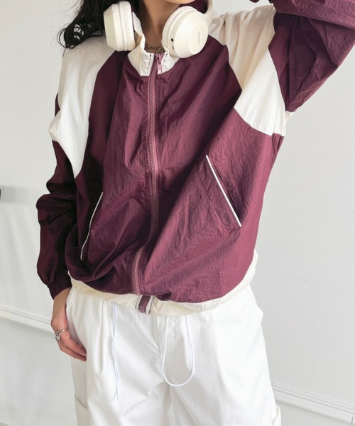 CLEA（クレア）の「スタンドカラーマウンテンパーカー（ブルゾン・レディース・レッド/グレー・M）」の13枚目の写真