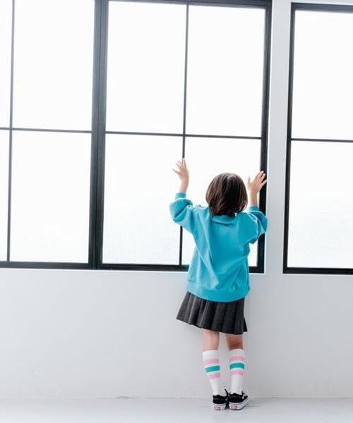 LOWRYS FARM(ローリーズファーム)の「フトラインハイソックス 979828(ソックス/靴下・キッズ・ピンク/ネイビー/ブラック/パープル/グリーン・LARGE/MEDIUM)」の13枚目の写真