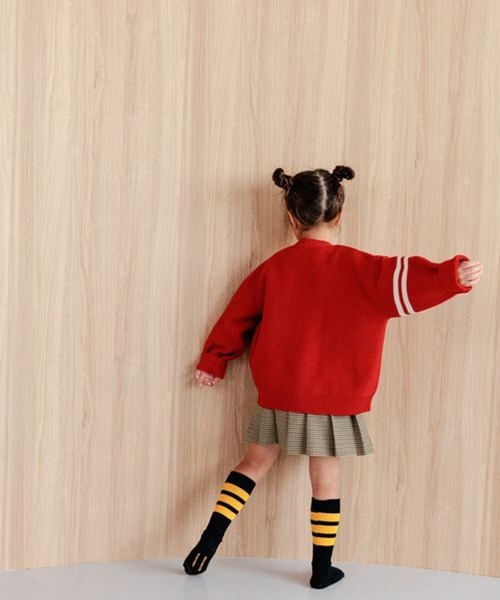 LOWRYS FARM(ローリーズファーム)の「フトラインハイソックス 979828(ソックス/靴下・キッズ・ピンク/ネイビー/ブラック/パープル/グリーン・LARGE/MEDIUM)」の8枚目の写真