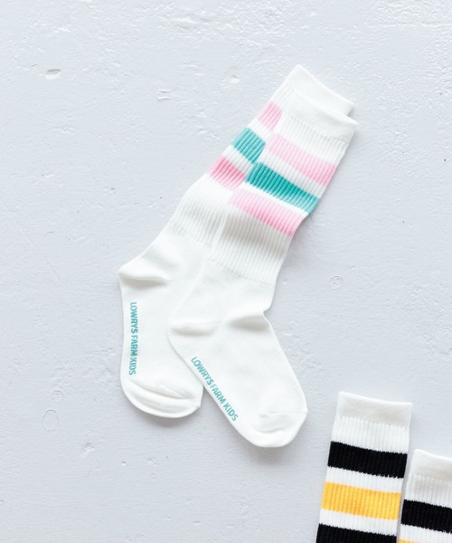 LOWRYS FARM(ローリーズファーム)の「フトラインハイソックス 979828(ソックス/靴下・キッズ・ピンク/ネイビー/ブラック/パープル/グリーン・LARGE/MEDIUM)」の18枚目の写真