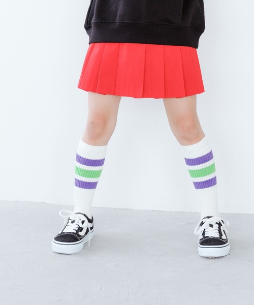 LOWRYS FARM(ローリーズファーム)の「フトラインハイソックス 979828(ソックス/靴下・キッズ・ピンク/ネイビー/ブラック/パープル/グリーン・LARGE/MEDIUM)」の19枚目の写真