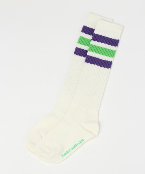 LOWRYS FARM(ローリーズファーム)の「フトラインハイソックス 979828(ソックス/靴下・キッズ・ピンク/ネイビー/ブラック/パープル/グリーン・LARGE/MEDIUM)」の20枚目の写真