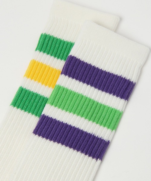 LOWRYS FARM(ローリーズファーム)の「フトラインハイソックス 979828(ソックス/靴下・キッズ・ピンク/ネイビー/ブラック/パープル/グリーン・LARGE/MEDIUM)」の21枚目の写真