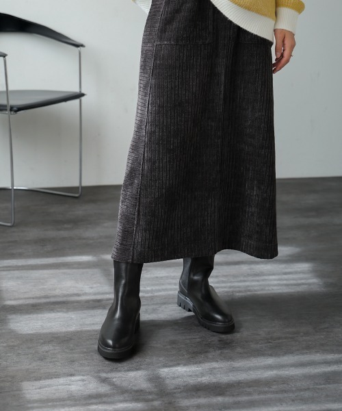 Bou Jeloud（ブージュルード）の「ニットサイドゴアショートブーツ（ブーツ・レディース・ブラック・M/L）」の5枚目の写真