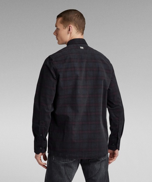 G-STAR（ジースター）の「UTILITY PANEL REGULAR SHIRT/チェックコーデュロイレギュラーシャツ（シャツ/ブラウス・メンズ・チェック・LARGE/MEDIUM/SMALL/X-SMALL/X-LARGE）」の2枚目の写真