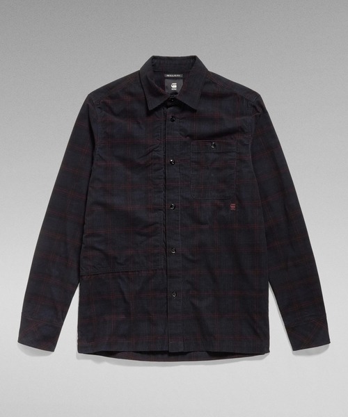 G-STAR（ジースター）の「UTILITY PANEL REGULAR SHIRT/チェックコーデュロイレギュラーシャツ（シャツ/ブラウス・メンズ・チェック・LARGE/MEDIUM/SMALL/X-SMALL/X-LARGE）」の5枚目の写真
