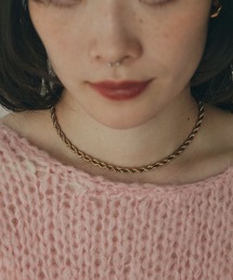 TUWAKRIM | (TUWAKRIM)<シルバーROSE BUD限定カラー>ツイストチェーンネックレス(ネックレス)