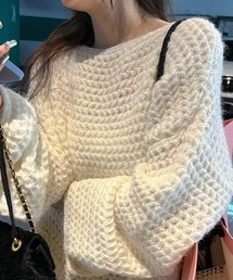 ロービングBIGニットプルオーバー