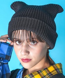 an meets zakka | an meets zakka 猫耳ニット帽 / ニットキャップ ビーニー ネコ耳 レディース メンズ ユニセックス ねこ耳 耳付き 帽子(ニットキャップ/ビーニー)