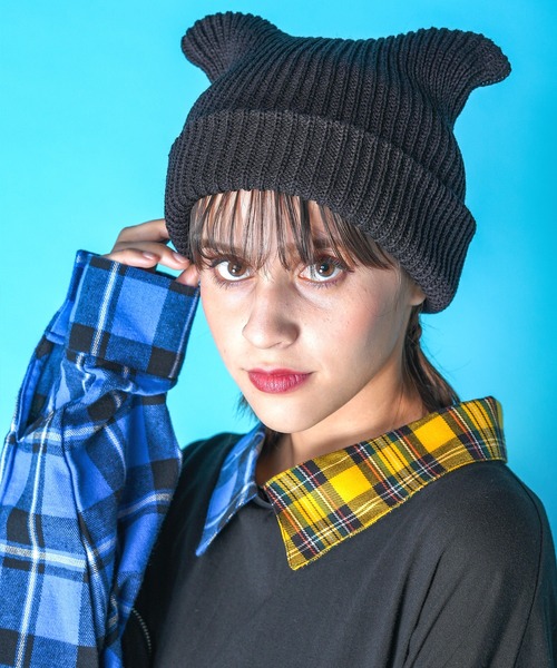 an meets zakka 猫耳ニット帽 / ニットキャップ ビーニー ネコ耳