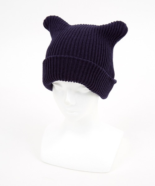 セール】an meets zakka 猫耳ニット帽 / ニットキャップ ビーニー ネコ