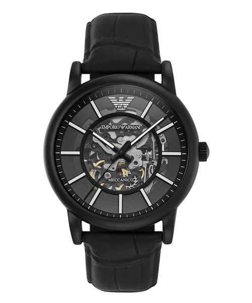 EMPORIO ARMANI(エンポリオアルマーニ)の「エンポリオ・アルマーニ 腕時計 メンズ アナログ レザー AR60008(アナログ腕時計・メンズ・ブラック・FREE)」の1枚目の写真