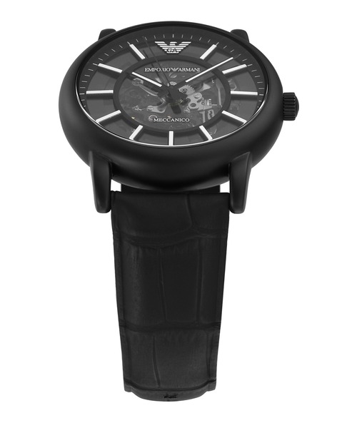 EMPORIO ARMANI(エンポリオアルマーニ)の「エンポリオ・アルマーニ 腕時計 メンズ アナログ レザー AR60008(アナログ腕時計・メンズ・ブラック・FREE)」の2枚目の写真