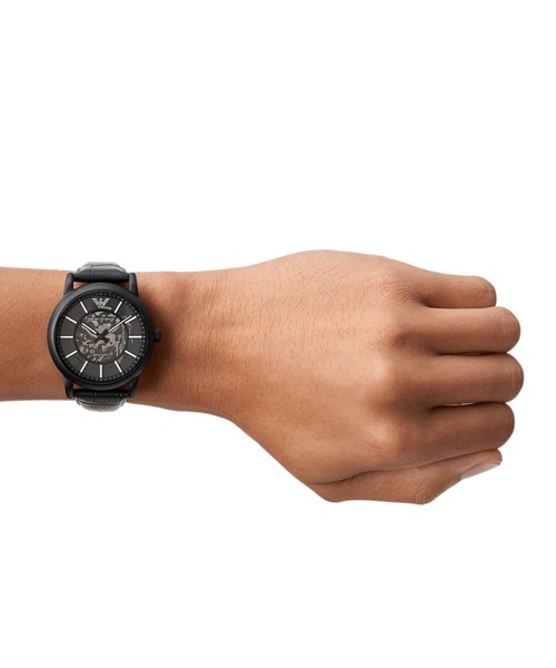 EMPORIO ARMANI(エンポリオアルマーニ)の「エンポリオ・アルマーニ 腕時計 メンズ アナログ レザー AR60008(アナログ腕時計・メンズ・ブラック・FREE)」の7枚目の写真
