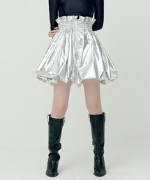 SORIN | Synthetic Leather Ruffled Mini Skirt(スカート)