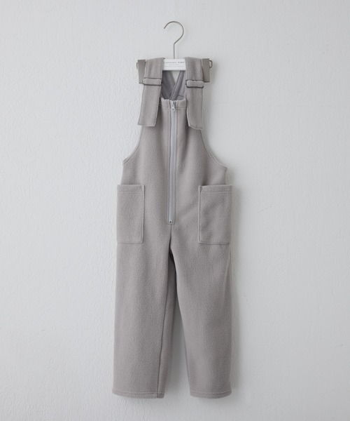 CIAOPANIC TYPY（チャオパニックティピー）の「【KIDS】サイドポケットフリースフィッシングサロペット（サロペット/オーバーオール・キッズ・グレイッシュベージュ/ブラック・XXL/L/M/S/XL）」の6枚目の写真