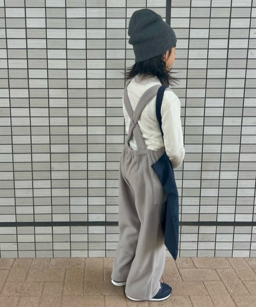 CIAOPANIC TYPY（チャオパニックティピー）の「【KIDS】サイドポケットフリースフィッシングサロペット（サロペット/オーバーオール・キッズ・グレイッシュベージュ/ブラック・XXL/L/M/S/XL）」の19枚目の写真