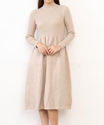 Primazel | リブニットミモレ丈フレアワンピース(ワンピース)