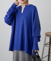 PUAL CE CIN | キーネックニットプルオーバー(ニット/セーター)