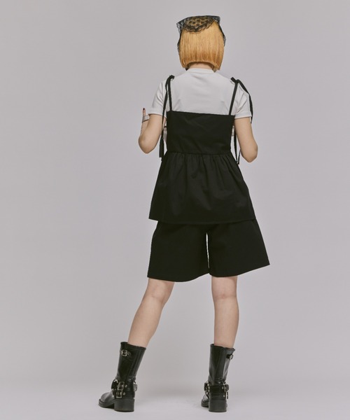 FEKETE（フェケテ）の「PEPLUM RIBBON CAMISOLE / ぺプラムキャミソール（キャミソール・レディース・ライトグレー/ブラック・FREE）」の15枚目の写真