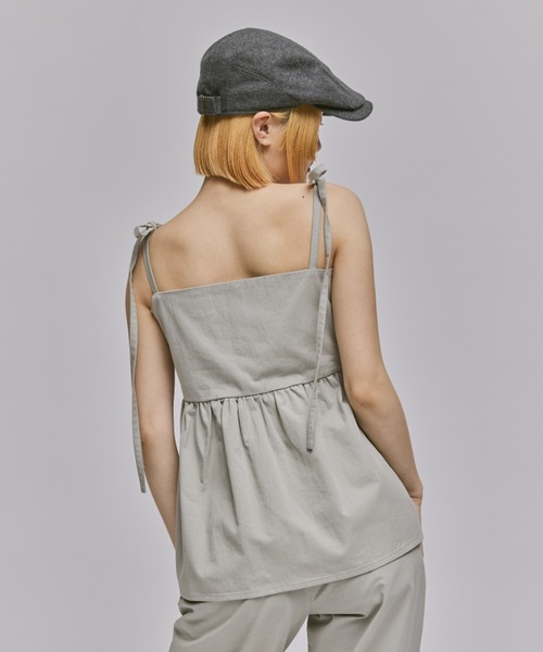 FEKETE（フェケテ）の「PEPLUM RIBBON CAMISOLE / ぺプラムキャミソール（キャミソール・レディース・ライトグレー/ブラック・FREE）」の20枚目の写真