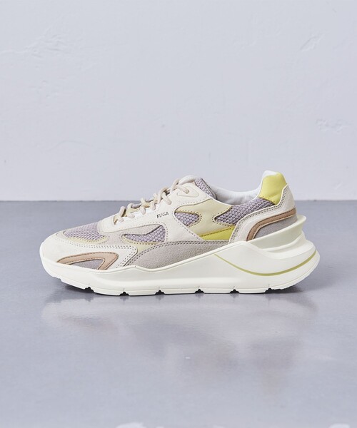 D.A.T.E デイト　FUGA スニーカー アイボリーゴールド　22.5 D.A.T.E. (デイト)】FUGA|allureville OFFICIAL SITE / ONLINE