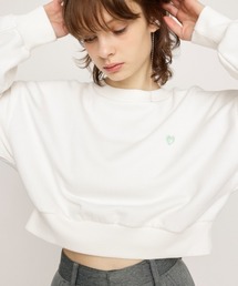 LOGO CROPPED SW TOPS ロゴ クロップド スウェット トップス