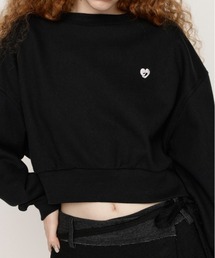 LOGO CROPPED SW TOPS ロゴ クロップド スウェット トップス