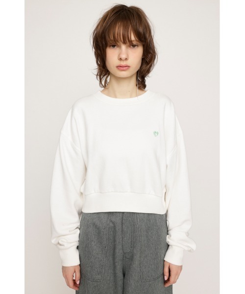 LOGO CROPPED SW TOPS ロゴ クロップド スウェット トップス