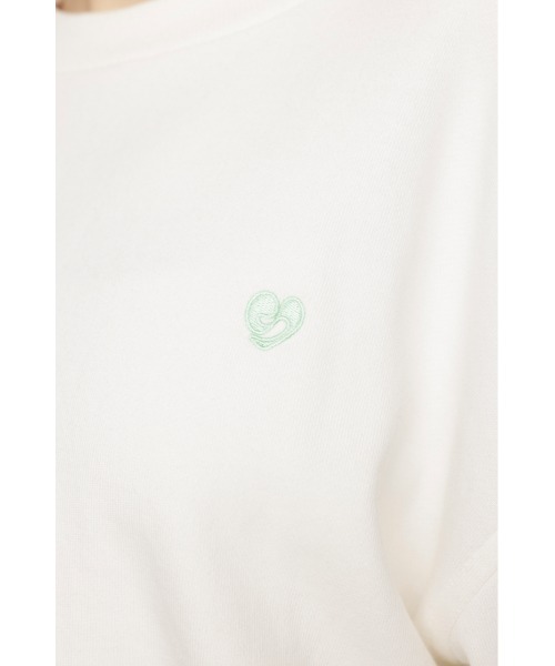 SLY（スライ）の「LOGO CROPPED SW TOPS ロゴ クロップド スウェット トップス（スウェット・レディース・ホワイト/ブラック/ライトピンク/杢グレー・FREE）」の10枚目の写真