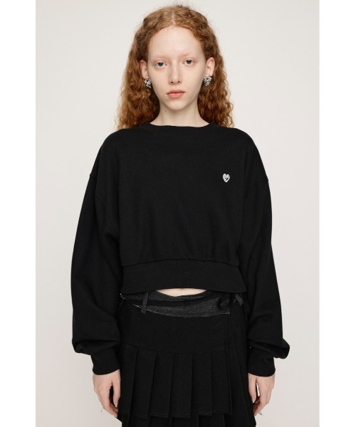 LOGO CROPPED SW TOPS ロゴ クロップド スウェット トップス