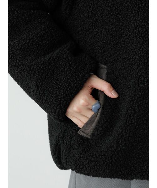 Lugnoncure(ルノンキュール)の「リバーシブルボアブルゾン(ブルゾン・レディース・グレー/オフホワイト/ブラック・F)」の14枚目の写真