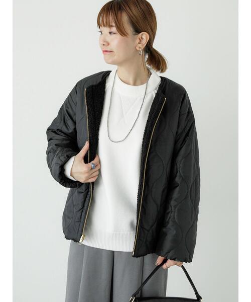 Lugnoncure(ルノンキュール)の「リバーシブルボアブルゾン(ブルゾン・レディース・グレー/オフホワイト/ブラック・F)」の15枚目の写真