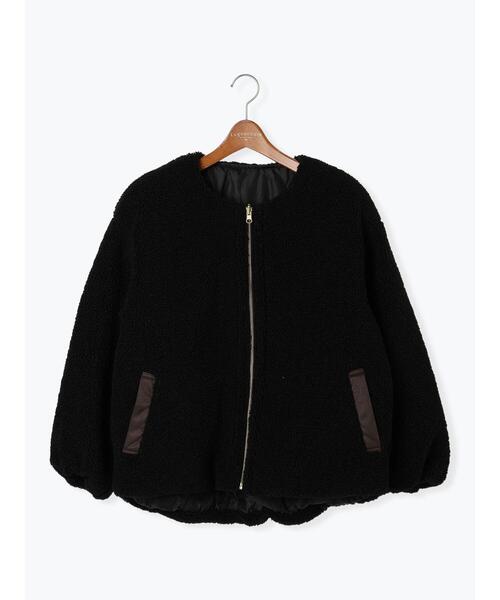 Lugnoncure(ルノンキュール)の「リバーシブルボアブルゾン(ブルゾン・レディース・グレー/オフホワイト/ブラック・F)」の18枚目の写真