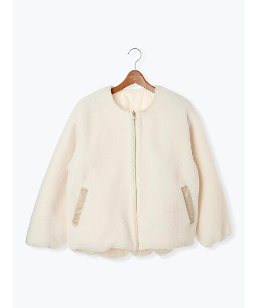 Lugnoncure(ルノンキュール)の「リバーシブルボアブルゾン(ブルゾン・レディース・グレー/オフホワイト/ブラック・F)」の19枚目の写真