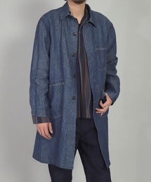 OMNIGOD | [OMNIGOD mens / オムニゴッド]　7ozリネンデニム ワークコート(ステンカラーコート)