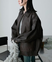 forksy.（フォルクシー）の「【forksy.】ヴィンテージライクダブルジップビッグブルゾン（ブルゾン）」